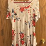 Bishuige women’s long floral shirt size large can work for maternity White Photo 0