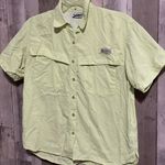 Columbia  PFG Lime Green Short Sleeve Vented Lightweight Fishing Shirt Photo 1