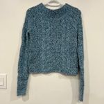 Free People  Womens Avalon Sweater Medium Blue Speckled Crewneck Knit Photo 1