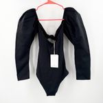 Anthropologie ENCANTADORE Celia Swimsuit Small NWT One Piece Black  Swim Bodysuit Photo 3