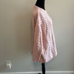 52Seven Oversized Baby Pink Cable Knit Sweater Size Medium Photo 1