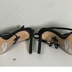 Schutz Vikki Ankle Wrap Sandals Black Gold Plate Toe Bed NWOT Size 7 $128 Photo 7