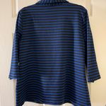 Susan Lawrence Black and blue striped career blazer size XL Photo 4