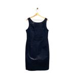 Cache  Houndstooth Genuine Leather Dress Black Size 12 NWT Vintage Photo 1