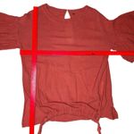 Free People Free‎ People Gauze Mesh Tunic Dress Oversized Cinnamon Orange Top L Boho Photo 9