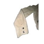 POL Womens Cream Corduroy Moto Jacket Belted Zip Front Size S Photo 8