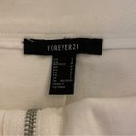 Forever 21 Denim Zip Front Mini Skirt, White, Size S, NWOT Photo 2