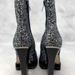 Jimmy Choo NEW  Madra 130 Chunky Glitter Platform Block Heeled Ankle Boots Blue Photo 6