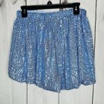 Endless Rose  Full Sequin Set Cropped Top (XS) Shorts (S) Blue Photo 8