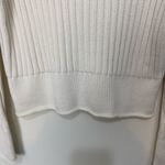 #132 TAKEOUT cream cable knit cropped sweater Size L Photo 6