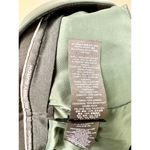 Tory Burch  Leather Mid Rise Slim Straight Leg Trouser Pant Green Women's Size 2 Photo 3