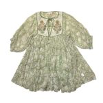 NWT Daughter's of India Diya Mini in Pistachio Cotton Blockprint Dress XS Green Photo 1
