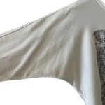 Free People  White ¾ Long Sleeves Deer Graphic Bohemian Soft Cotton SZ SP # 1767 Photo 3