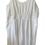 Torrid  Midi Textured Cotton Tiered Dress Size 4X White Summer Vacation Beach‎ Photo 0