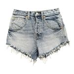 Free People  Taliesin Cutoff Short in Blue, Size 24​​​ Photo 3