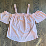 Candie's Y2K  Pink Off the Shoulder Blouse Photo 0
