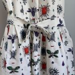 Essentiel Antwerp Dress Gemstone Print Sleeveless Pleated Party Cocktail White Size 12 Photo 5