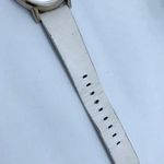 DKNY  women watch 34mm gold tone solid stainless steel white Leather band WR runs Photo 2