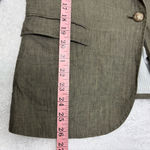 ZARA  Linen blazer Olive green Size XL Photo 7