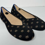 Rothy's The Point ballet flats in a black daisy sparkle pattern size 7.5 Photo 0