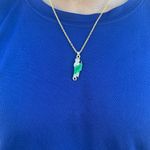 Handmade Golden St. Jude Pendant Necklace Trendy Vintage Portrait Pendant Necklace Photo 4