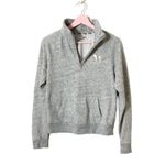 PINK - Victoria's Secret VS PINK quarter zip‎ pullover sweatshirt knit rose gold logo top XS Photo 3