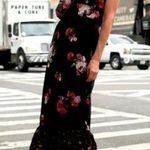 Chico's NWT! Chico’s Floral Blouson Flowy Maxi Length Dress Photo 0