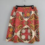 Colorful Graphic Print Circle Skirt M Size M Photo 1