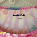 Lands' End Sz L Rash Guard UPF 50 Crew Neck Short Sleeve Stretch Shirt Top Photo 1