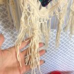 Love j Love‎ J cream crocheted paisley boho chic top Photo 2