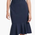London Times NEW Petites Sheath Dress Womens 6P Blue Knot Front Career Cocktail Photo 0