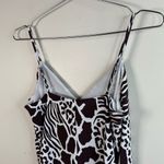 Adam Lippes  White and Brown Animal Print Slip Dress Photo 4