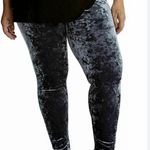 Torrid silver Crushed Velvet Leggings in Photo 3