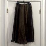 Match Point USA linen maxi skirt chocolate brown size S Photo 2