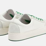 The Row Marley Suede Paneled Leather Sneakers Milk White Womens Size 35 5 Photo 5