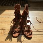 Forever 21 Pink Mauve Lace Heels Photo 2