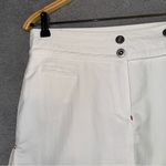 Pelle P Sports Shorts Women's Medium White Short Side Slit Embroidered Skort Photo 6