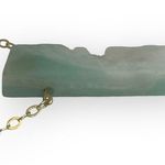 new Jami π£ Raw Amazonite Shard Necklace π£ 24K Gold Plated π£ Artisan Handmade Photo 7