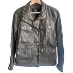J.Crew Downtown Field Jacket Olive Green Size XS Waxed Cotton Outdoors Utility Photo 12