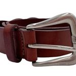 Limited Too Vintage Y2K The Deep Brown Leather Braided Belt Size Small Western Photo 0