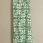 KAVU  medium green cream boho Aztec print high low tank dress Photo 0