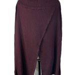 Free People Small Thermal Top Juicy Cowl Neck Split Back Long Sleeve Date Night Photo 6