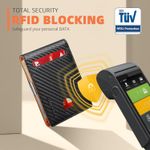 Slim Wallets for Men - Leather Money Clip Mens Wallet - RFID Blocking Front Pocket Bifold Wallet - Minimalist Credit Card Holder with Gift Box Photo 2