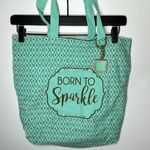 Born to Sparkle Tote Bag Blue Photo 2