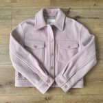 aritzia wilfred cropped wool shacket NWOT Pink Photo 0