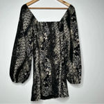 Urban Outfitters  Vivienne Printed Long Sleeve Mini Dress Size Small Photo 8