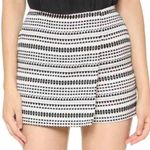 Cupcakes and Cashmere  | Size 0 | Textured Lined Black and White Knit Skirt Skort Photo 0