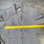 J.Crew  Women's Taupe Tan Wool Blazer Two Button Suit Jacket Size 4 Tall Office Photo 7