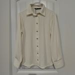 ZARA Off-White Button-Up Blouse For Women Photo 1