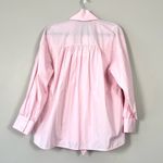 ZARA Pink Poplin Neck Tie Long Sleeve Blouse Small Photo 4